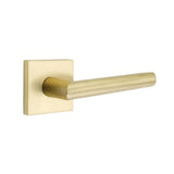 Emtek 5050STUUS4 5050STUUS Stuttgart Lever Dummy Pair With Square Rose Satin Brass