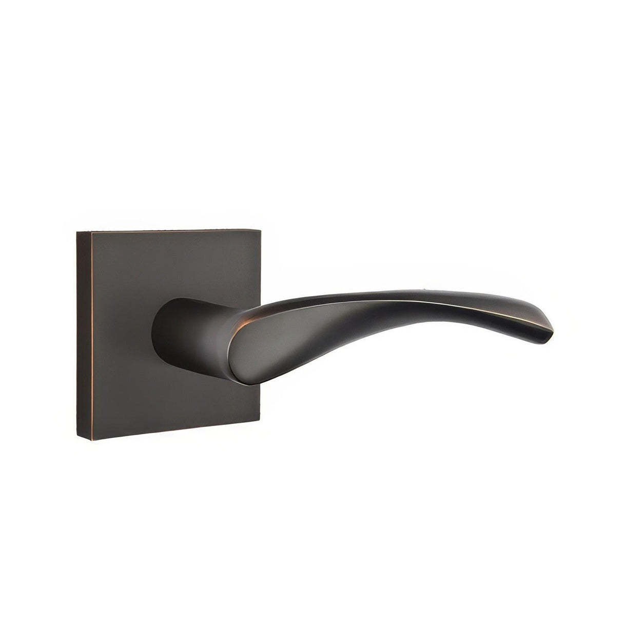 Emtek 5050TRTUS10B 5050TRTUS Triton Lever Dummy Pair With Square Rose Oil Rubbed Bronze