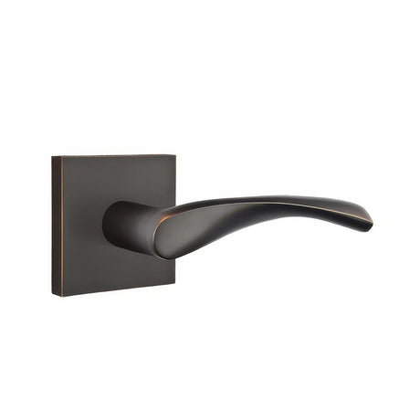 Emtek 5050TRTUS10B 5050TRTUS Triton Lever Dummy Pair With Square Rose Oil Rubbed Bronze