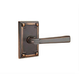 Emtek 5055ACUS10B 5055ACUS Arts and Crafts Dummy Door Lever Pair with Arts and Crafts Rectangular Rose Oil Rubbed Bronze