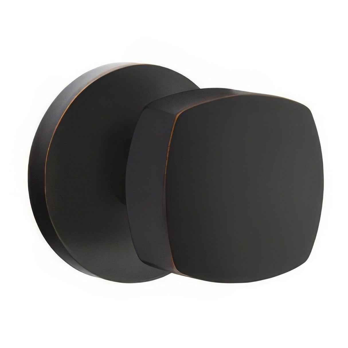 Emtek 5059FRKUS10B 5059FRKUS Freestone Knob Dummy Pair With Disk Rose Oil Rubbed Bronze
