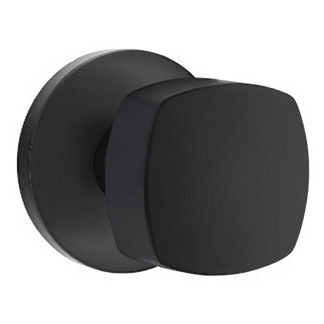 Emtek 5059FRKUS19 5059FRKUS Freestone Knob Dummy Pair With Disk Rose Flat Black