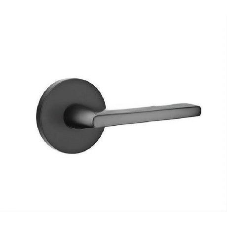 Emtek 5059HLOUS19 5059HLOUS Helios Dummy Door Lever Pair with Disk Rose Flat Black