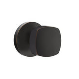 Emtek 5109FRKUS10B 5109FRKUS Freestone Knob 2-3/8" Backset Passage with Disk Rose Oil Rubbed Bronze