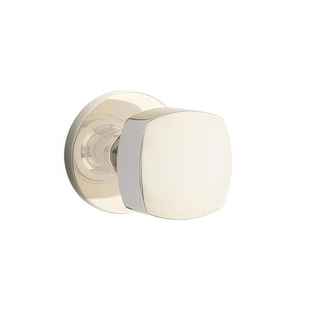 Emtek 5109FRKUS14 5109FRKUS Freestone Knob 2-3/8" Backset Passage with Disk Rose Polished Nickel Lifetime