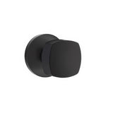 Emtek 5109FRKUS19 5109FRKUS Freestone Knob 2-3/8" Backset Passage with Disk Rose Flat Black