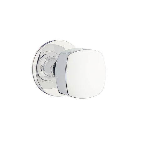 Emtek 5109FRKUS26 5109FRKUS Freestone Knob 2-3/8" Backset Passage with Disk Rose Polished Chrome