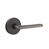 Emtek 5109HLOUS10BRH 5109HLOUSRH Helios Lever Right Hand 2-3/8" Backset Passage with Disk Rose Oil Rubbed Bronze