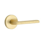 Emtek 5109HLOUS4LH 5109HLOUSLH Helios Lever Left Hand 2-3/8" Backset Passage with Disk Rose Satin Brass