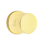 Emtek 5109ROUUS4 5109ROUUS Round Knob 2-3/8" Backset Passage with Disk Rose Satin Brass