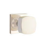 Emtek 5110FRKUS14 5110FRKUS Freestone Knob 2-3/8" Backset Passage with Square Rose Polished Nickel Lifetime