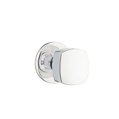 Emtek 5110FRKUS26 5110FRKUS Freestone Knob 2-3/8" Backset Passage with Square Rose Polished Chrome