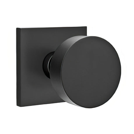 Emtek 5110ROUUS26 5110ROUUS Round Knob 2-3/8" Backset Passage with Square Rose Polished Chrome