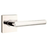 Emtek 5110STUUS14RH 5110STUUSRH Stuttgart Lever Right Hand 2-3/8" Backset Passage with Square Rose Polished Nickel Lifetime