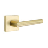 Emtek 5110STUUS4RH 5110STUUSRH Stuttgart Lever Right Hand 2-3/8" Backset Passage with Square Rose Satin Brass