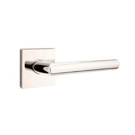 Emtek 5111HLOUS14LH 5111HLOUSLH Helios Lever Left Hand 2-3/8" Backset Passage with Neos Rose Polished Nickel Lifetime
