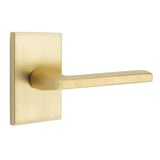 Emtek 5112HLOUS10BXUS15LH 5112HLOUS Helios Lever LH Passage with Modern Rectangular Rose Oil Rubbed Bronze by Satin Nickel