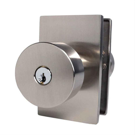 Emtek 5123ROUUS15.RLS 5123ROUUS Knob Keyed Entry with Modern Rectangular Rose Satin Nickel
