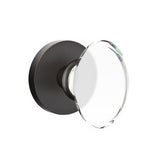 Emtek 5209HTUS10B 5209HTUS Hampton Crystal Knob 2-3/8" Backset Privacy with Disk Rose Oil Rubbed Bronze