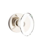 Emtek 5209HTUS14 5209HTUS Hampton Crystal Knob 2-3/8" Backset Privacy with Disk Rose Polished Nickel Lifetime