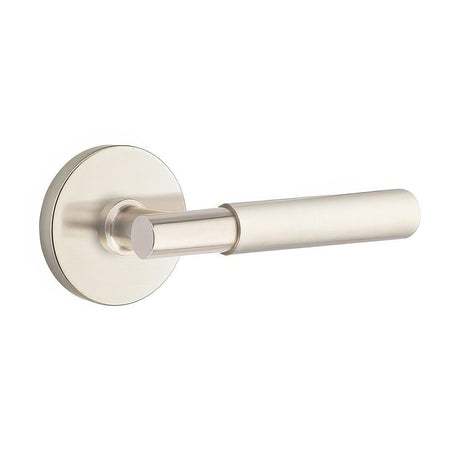 Emtek 5209MYLUS19RH 5209MYLUSRH Myles Lever Right Hand 2-3/8" Backset Privacy with Disk Rose Flat Black