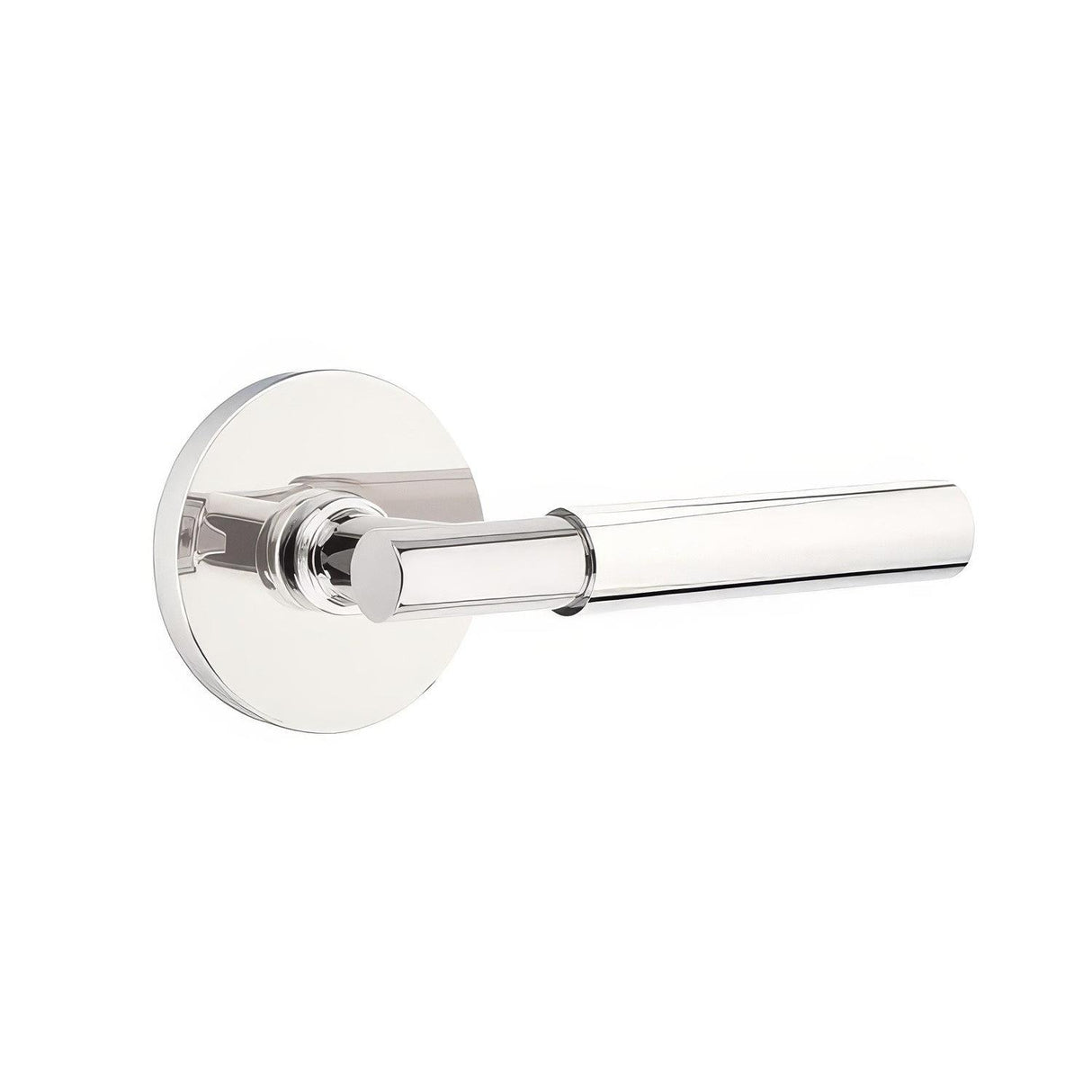 Emtek 5209MYLUS26LH 5209MYLUSLH Myles Lever Left Hand 2-3/8" Backset Privacy with Disk Rose Polished Chrome