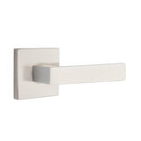 Emtek 5210DTUS19LH 5210DTUSLH Dumont Lever Left Hand 2-3/8" Backset Privacy With Square Rose Flat Black