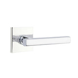 Emtek 5210FRLUS3NLRH 5210FRLUSRH Freestone Lever Right Hand 2-3/8" Backset Privacy With Square Rose Unlacquered Brass