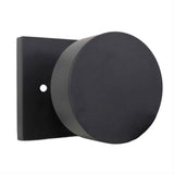 Emtek 5210ROUUS19.RLS Knob 2-3/8" Backset with Radius Latch Strike Privacy with Square Rose for 1-1/4" to 2" Door Flat Black