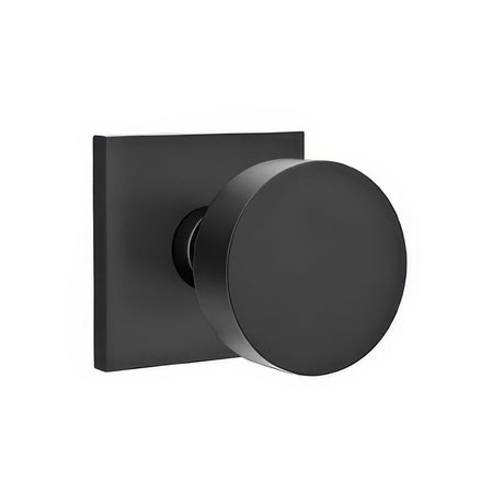 Emtek 5210ROUUS26 5210ROUUS Round Knob 2-3/8" Backset Privacy With Square Rose Polished Chrome