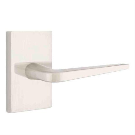 Emtek 5212ATNUS15RH 5212ATNUS Lever RH Privacy with Modern Rectangular Rose Satin Nickel