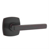 Emtek 5306FRLUS10B 5306FRLUS Freestone Dummy Door Lever Pair with Urban Modern Rose Oil Rubbed Bronze