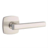 Emtek 5306FRLUS15 5306FRLUS Freestone Dummy Door Lever Pair with Urban Modern Rose Satin Nickel