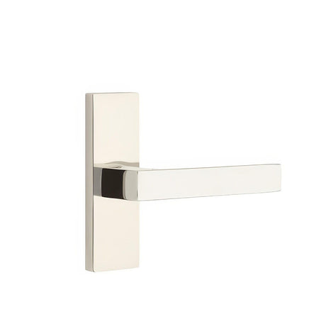 Emtek 5507DTUS14LH 5507DTUSLH Dumont Lever Left Hand Passage Stretto Narrow Trim Lockset Polished Nickel Lifetime