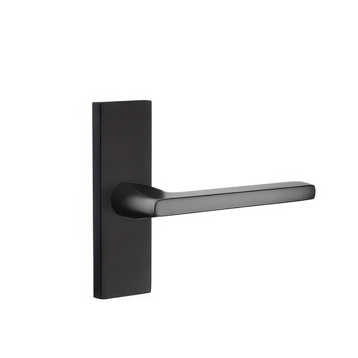 Emtek 5507HLOUS19RH 5507HLOUSRH Helios Lever Right Hand Passage Stretto Narrow Trim Lockset Flat Black