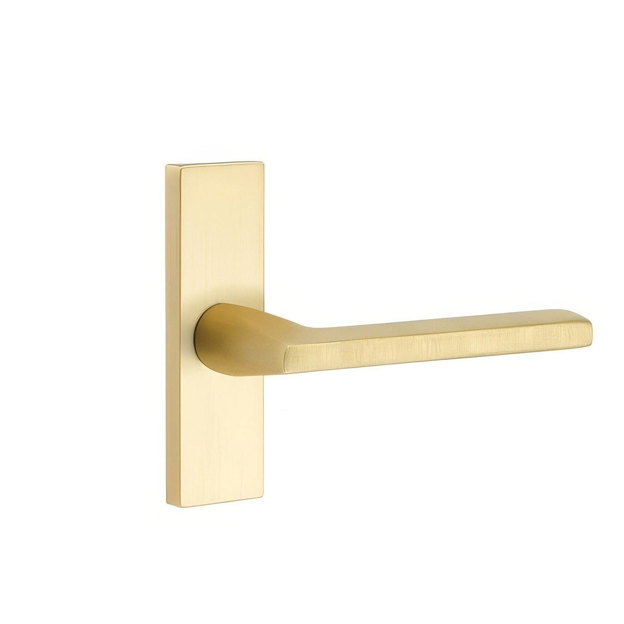 Emtek 5507HLOUS4RH 5507HLOUSRH Helios Lever Right Hand Passage Stretto Narrow Trim Lockset Satin Brass