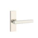 Emtek 5607FRLUS14LH 5607FRLUSLH Freestone Lever Left Hand Thumbturn Privacy Stretto Narrow Trim Lockset Polished Nickel Lifetime