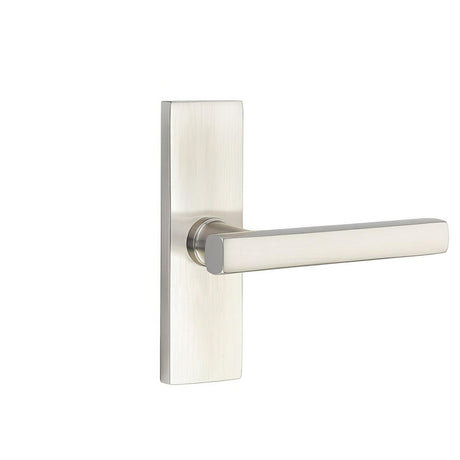 Emtek 5607FRLUS15RH 5607FRLUSRH Freestone Lever Right Hand Thumbturn Privacy Stretto Narrow Trim Lockset Satin Nickel