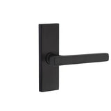 Emtek 5607FRLUS19LH 5607FRLUSLH Freestone Lever Left Hand Thumbturn Privacy Stretto Narrow Trim Lockset Flat Black