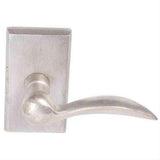 Emtek 7104DTWBRH Lever Right Hand 2-3/8" Backset Passage with Style # 3 Rose for 1-3/8" to 2" Door Tumbled White Bronze