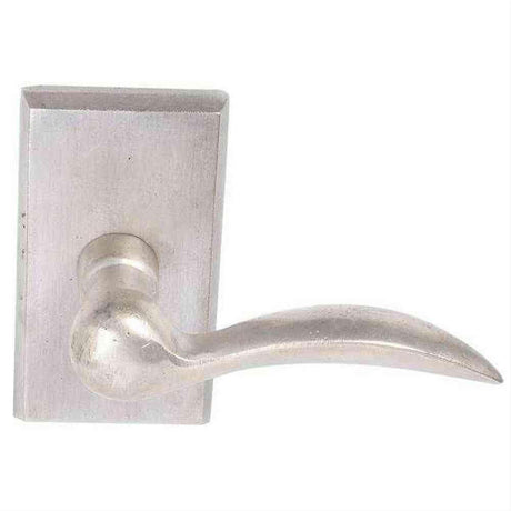 Emtek 7104DTWBRH Lever Right Hand 2-3/8" Backset Passage with Style # 3 Rose for 1-3/8" to 2" Door Tumbled White Bronze