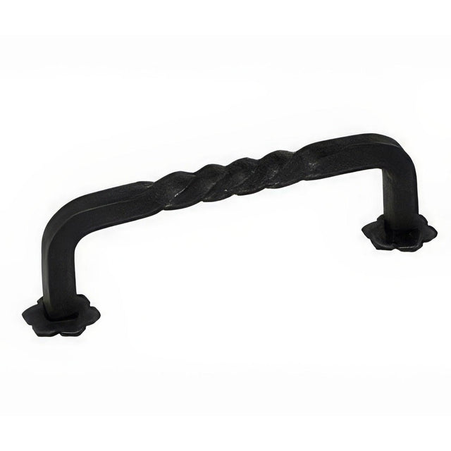 Emtek 76022FBS 76022 San Carlos 4" Wrought Steel Drawer Pull Flat Black