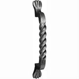 Emtek 76028FBS 76028 Wrought Steel 8" Center to Center Wrought Steel San Carlos Door Pull Flat Black