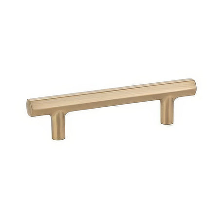 Emtek 86462US4 satin brass hex cabinet pull