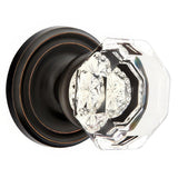 Emtek 8050OTUS14 8050OTUS Old Town Crystal Knob Dummy Pair With Regular Rose Polished Nickel Lifetime