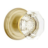 Emtek 8050OTUS7 8050OTUS Old Town Crystal Knob Dummy Pair With Regular Rose French Antique Brass