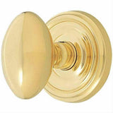 Emtek 8100EUS7 8100EUS Egg Knob Passage With Regular Rose Antique Brass
