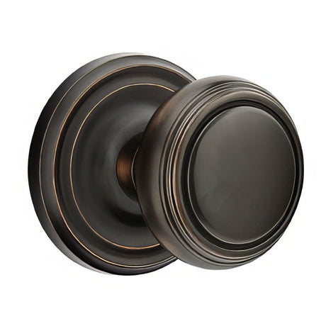 Emtek 8100NWUS14 8100NWUS Norwich Knob 2-3/8" Backset Passage With Regular Rose Polished Nickel Lifetime