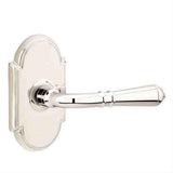 Emtek 8108TUS10BLH Lever Left Hand 2-3/8" Backset Passage with # 8 Rose for 1-1/4" to 2" Door Oil Rubbed Bronze