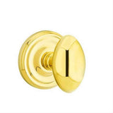 Emtek 8200EUS19 8200EUS Egg Knob Privacy With Regular Rose Flat Black